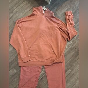 No Boundaries Pink Hoodie & Jogger Set